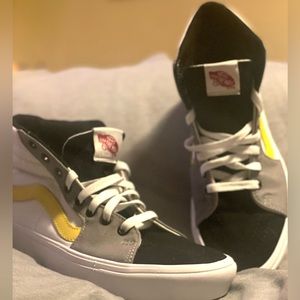 Vans ComfyCush Sk8-Hi custom high top sneakers Women’s size 10 or men’s size 8.5